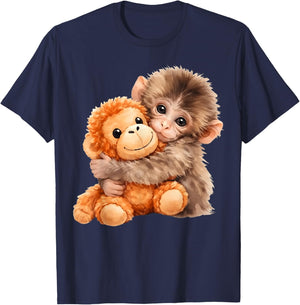 Team Punch Baby Monkey Punch Trend Meme Graphic T-Shirt - T-Shirt | Navy