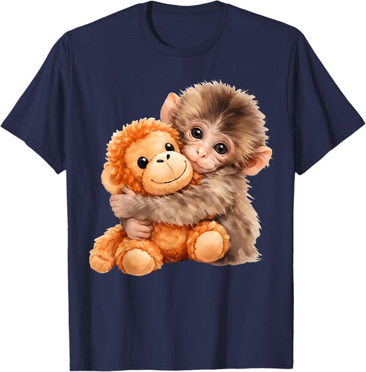 Team Punch Baby Monkey Punch Trend Meme Graphic T-Shirt - T-Shirt | Navy