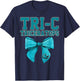 Tri-C TriceratopsCuyahoga Community College Bow Vintage T-Shirt - T-Shirt | Navy