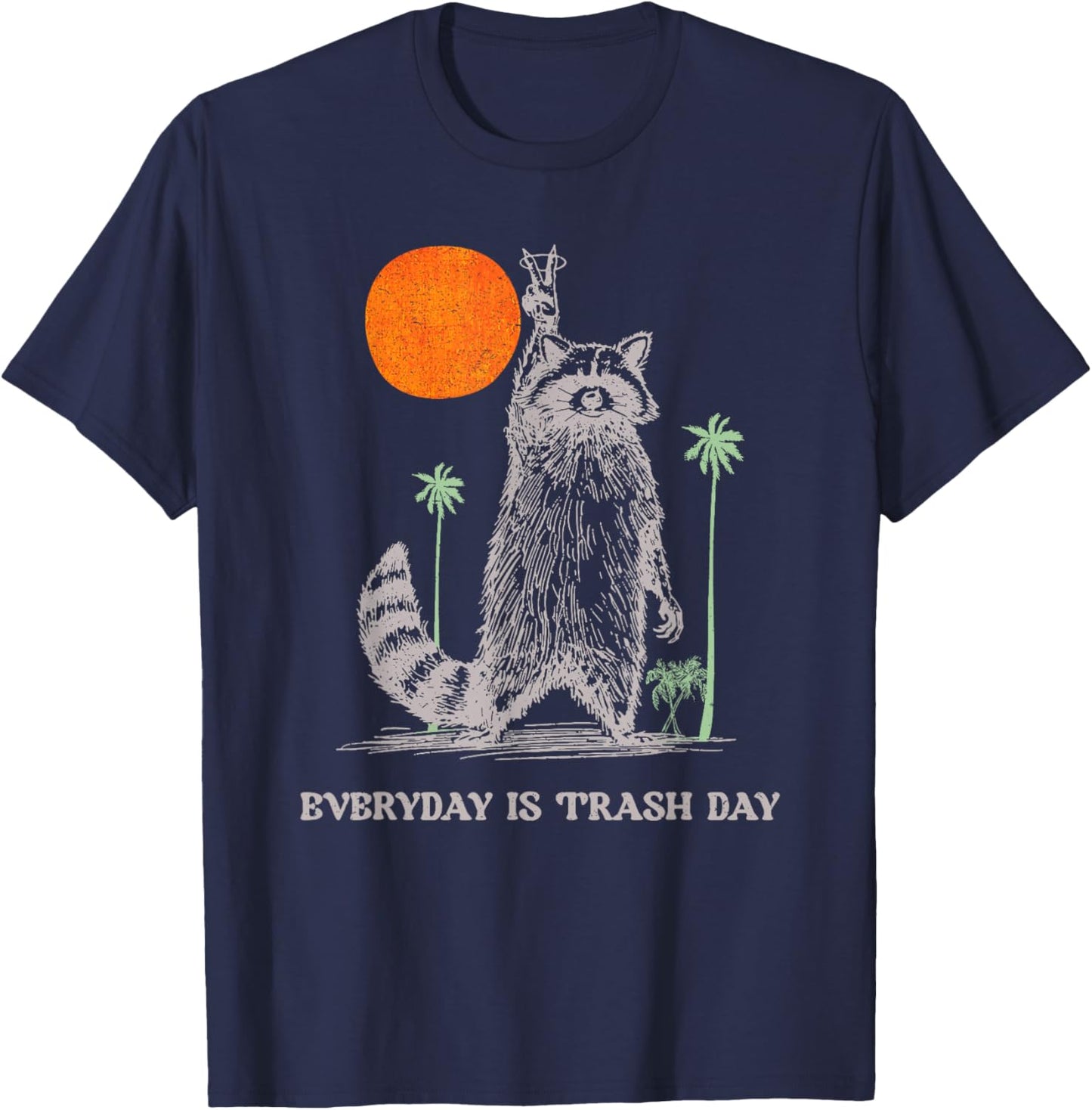 Everyday is Trash Day T-Shirt - T-Shirt | Navy