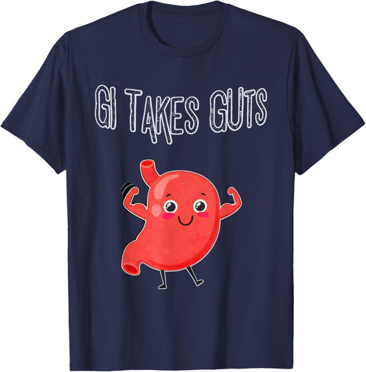 GI Doctor Funny Stomach Anatomy Gift Gastroenterologist T-Shirt - T-Shirt | Navy
