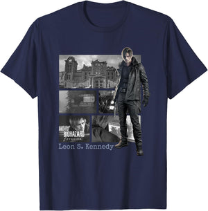 Resident Evil Requiem Leon FP T-Shirt - T-Shirt | Navy