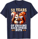 50th Wedding Anniversary - 50 Years of Marriage Funny Couple T-Shirt - T-Shirt | Navy