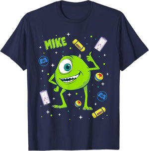 Disney and Pixar's Monsters, Inc. Mike Big Pose Collage T-Shirt - T-Shirt | Navy