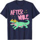 Funny After While Crocodile Girly Summer Beach Vibes Coastal T-Shirt - T-Shirt | Navy