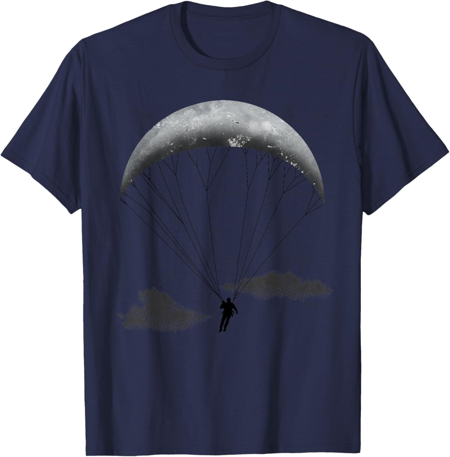 Paragliding Art Women Paraglide Paramotor Paraglider T-Shirt - T-Shirt | Navy