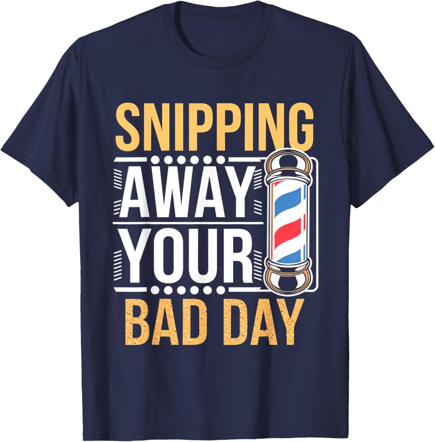 Funny Barber Hairdresser Hairstylist Quote T-Shirt - T-Shirt | Navy
