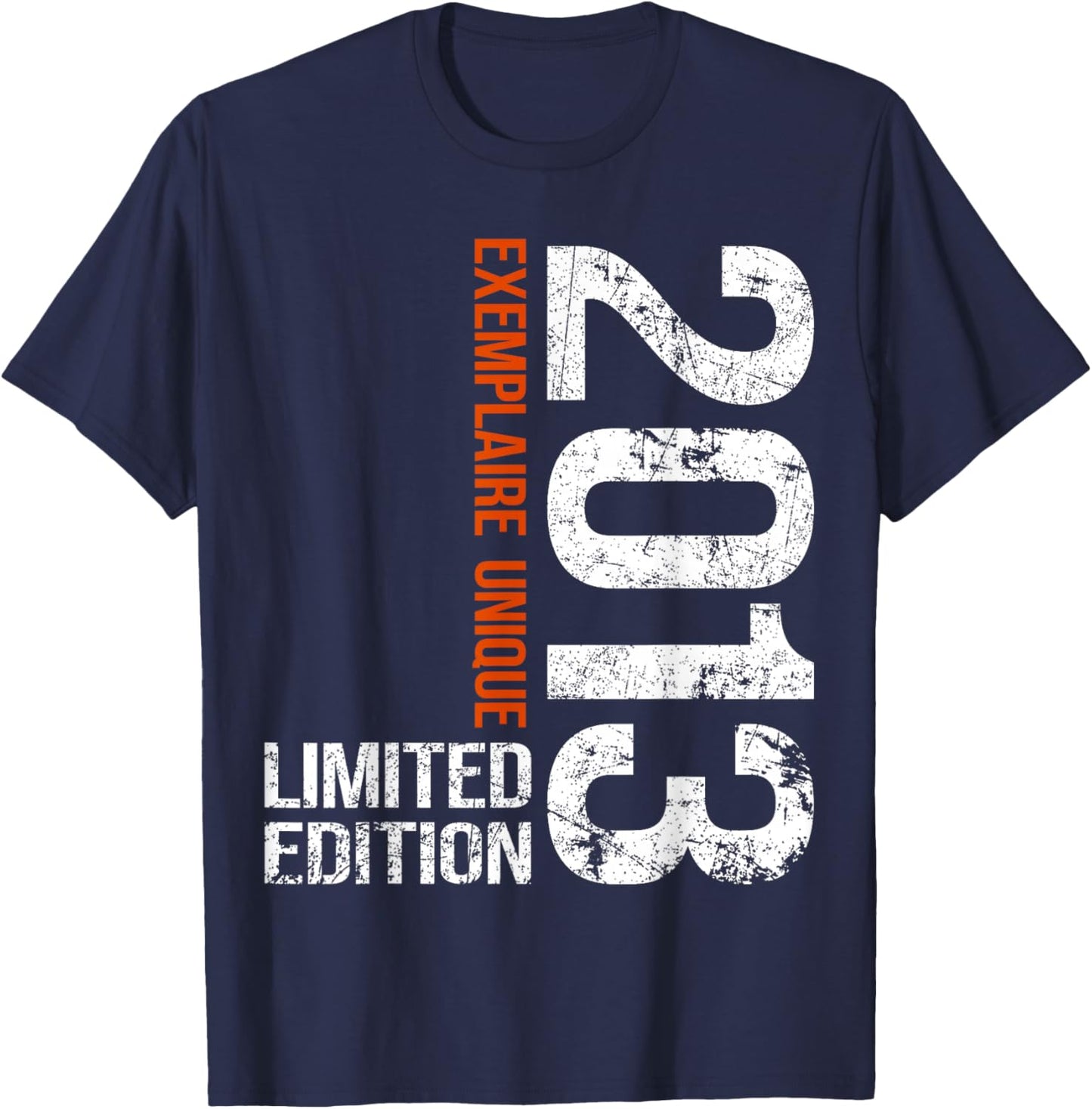12th Anniversary 2013 Vintage 12 Years Boy and Girl 2013 T-Shirt - T-Shirt | Navy
