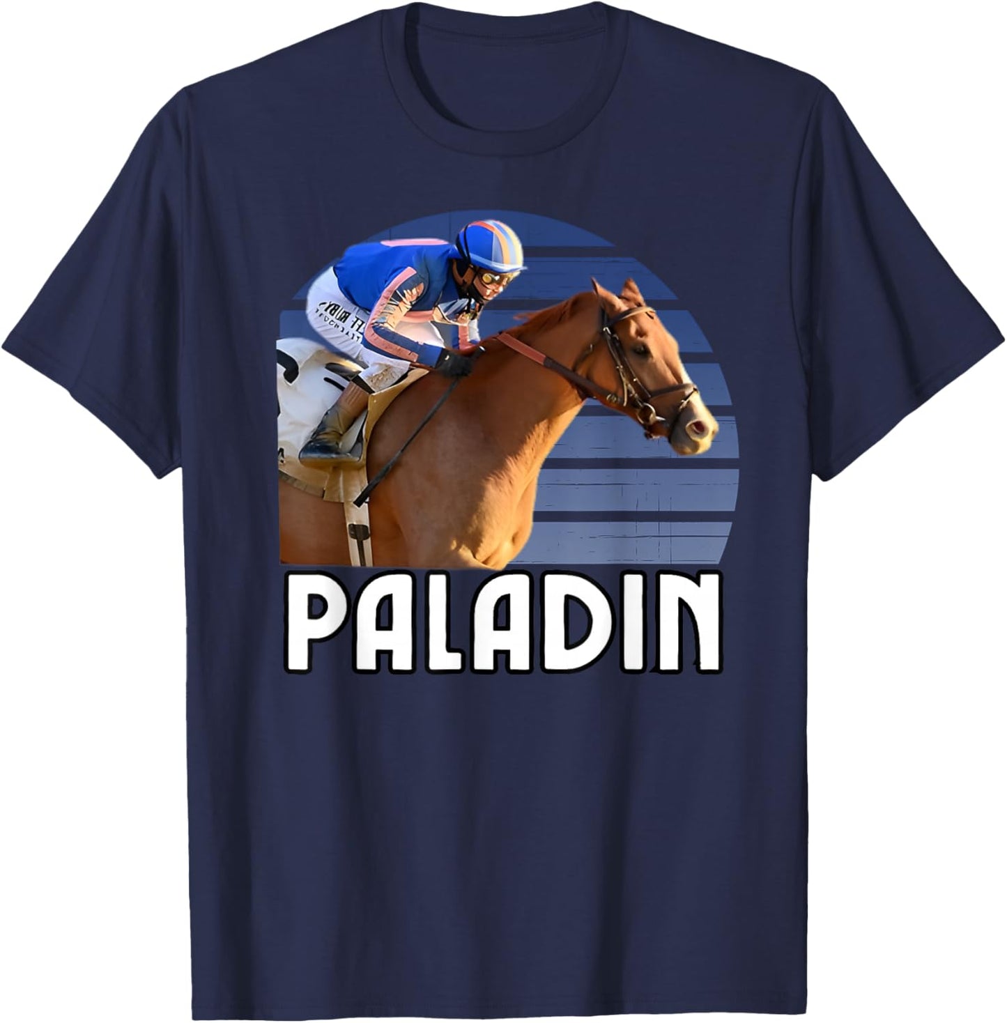 Paladin Cheval, Course de Chevaux, Santa Anita, Del Mar, Chevaux T-Shirt - T-Shirt | Navy