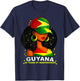 Guyana 60 Years of Independence Proud Guyanese T-Shirt - T-Shirt | Navy