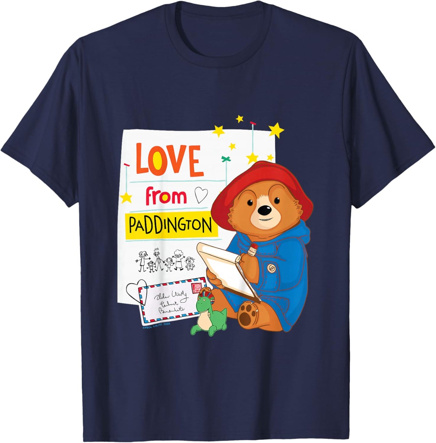 The Adventures of Paddington Bear Letters Kids T-Shirt - T-Shirt | Navy