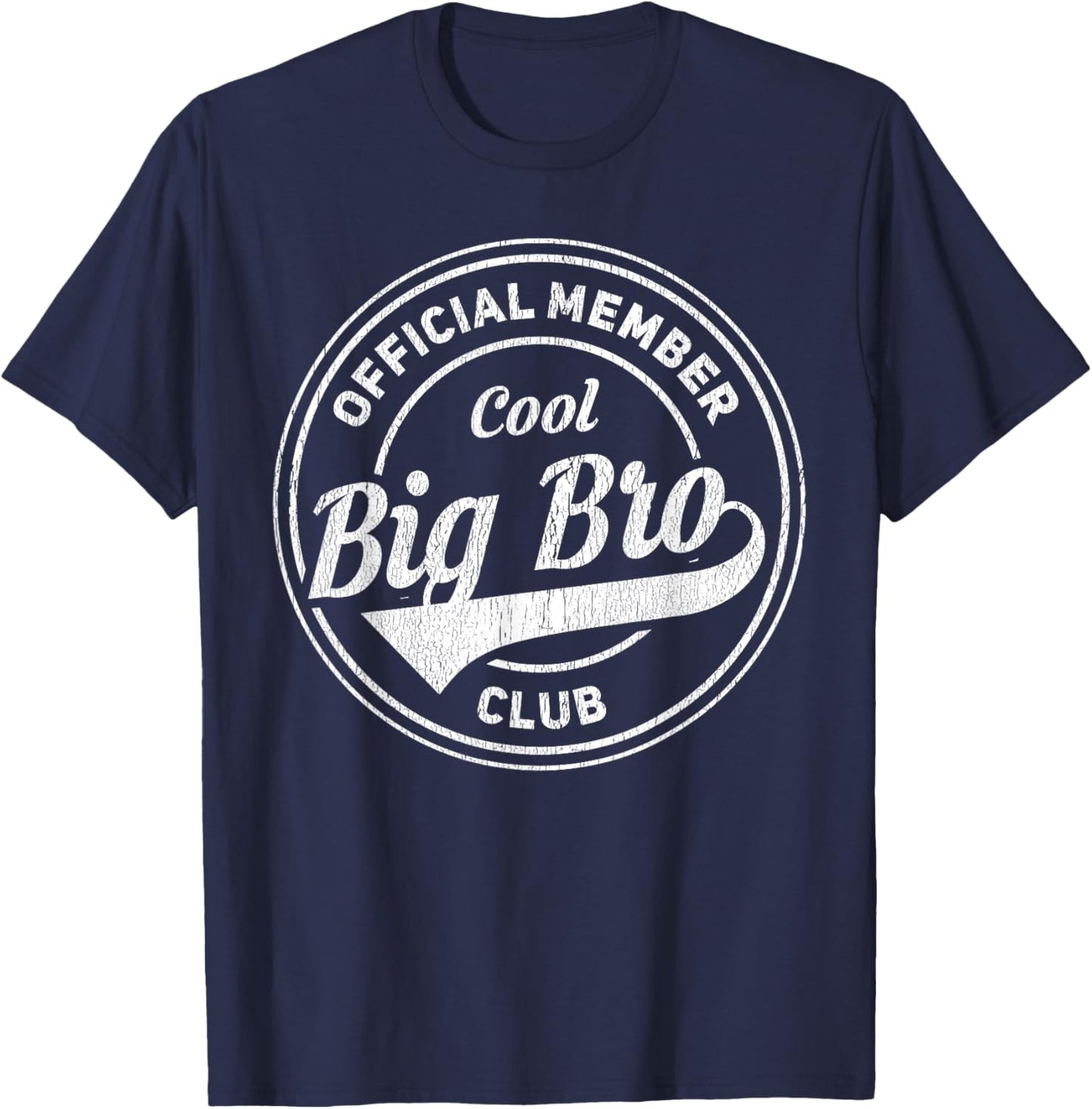 Offizielles Mitglied Cool Big Bro Club T-Shirt - T-Shirt | Navy