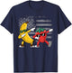 Dabbing Yellow Banana & Strawberry Funny Fruit Dab Dancing T-Shirt - T-Shirt | Navy