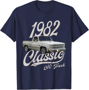 1982 82 C10 Truck T-Shirt - T-Shirt | Navy