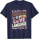 Chocolate is My Love Language Cute Chocolate Lover T-Shirt - T-Shirt | Navy
