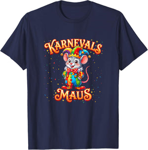 Carnival Mouse Fancy Dress Funny Carnival Costume T-Shirt - T-Shirt | Navy