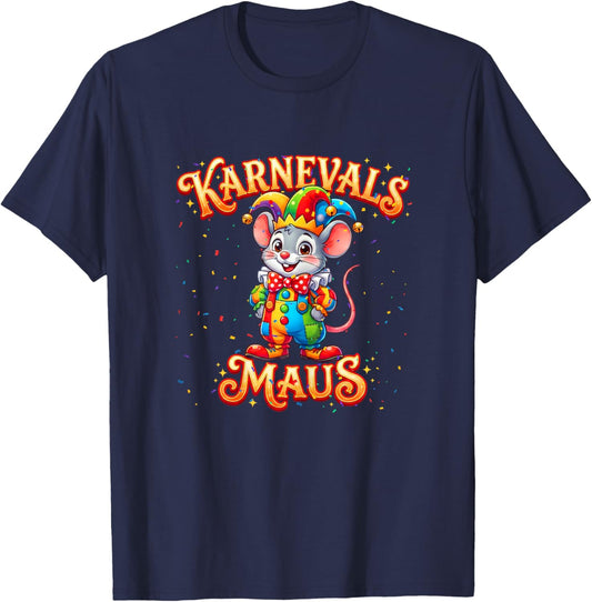 Carnival Mouse Fancy Dress Funny Carnival Costume T-Shirt - T-Shirt | Navy