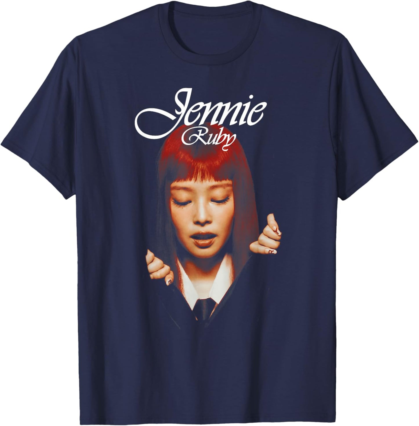 Official Jennie Album Cover T-Shirt - T-Shirt | Navy
