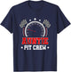 Auntie Pit Crew Race Car Birthday Party Racing Family T-Shirt - T-Shirt | Navy
