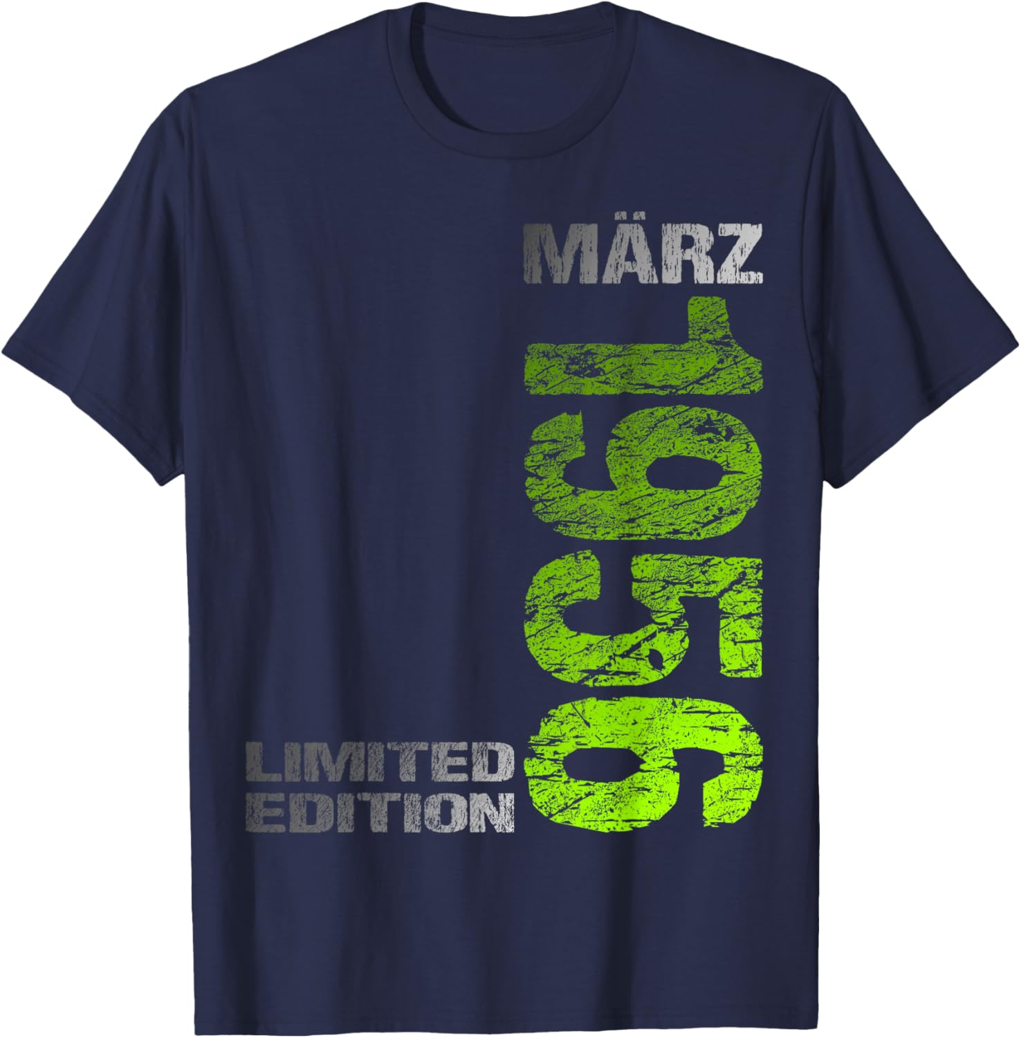 März 1956 Mann Frau 70. Geburtstag Limited Edition T-Shirt - T-Shirt | Navy