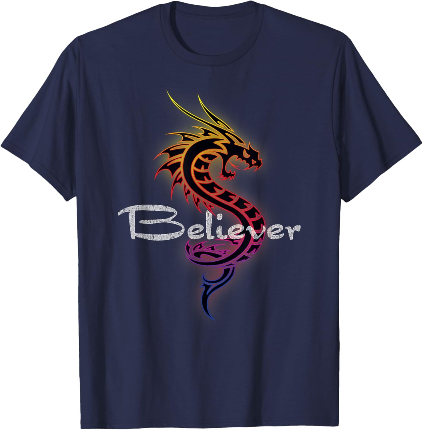 Dragon Believer - Imagine this for Dragon Fans T-Shirt - T-Shirt | Navy