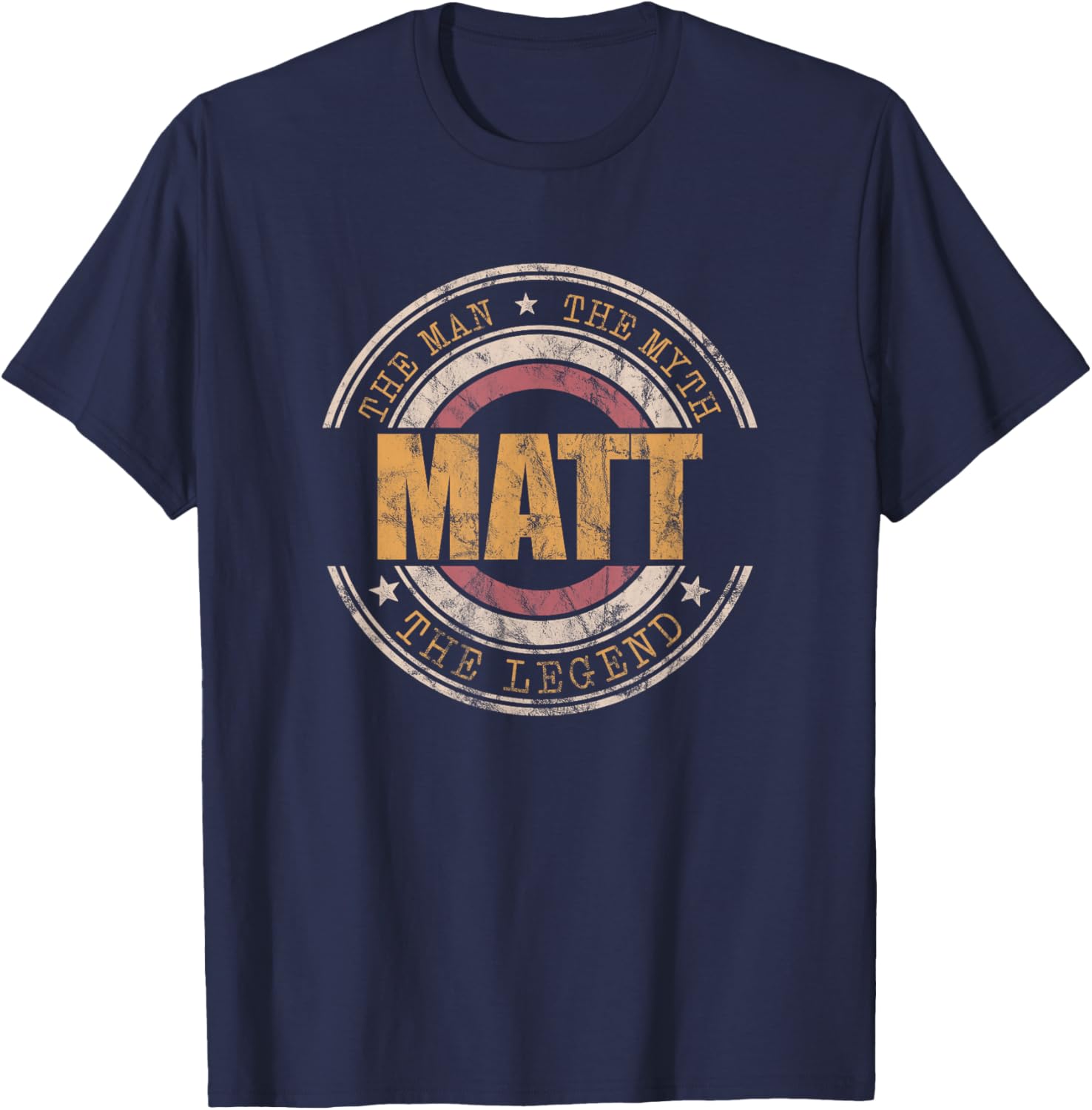 Matt The Man The Myth The Legend First Name Matt T-Shirt - T-Shirt | Navy