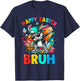 Dabbing Bunny Sunglasses Rabbit Eggs Happy Easter Bruh Funny T-Shirt - T-Shirt | Navy