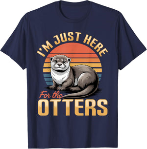 Funny Otter T-Shirt - T-Shirt | Navy