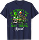 St Patrick's Day Fire Truck Squad Trèfles Chauffeur de camion de pompiers T-Shirt - T-Shirt | Navy