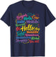 Hello in Different Languages World Diversity T-Shirt - T-Shirt | Navy