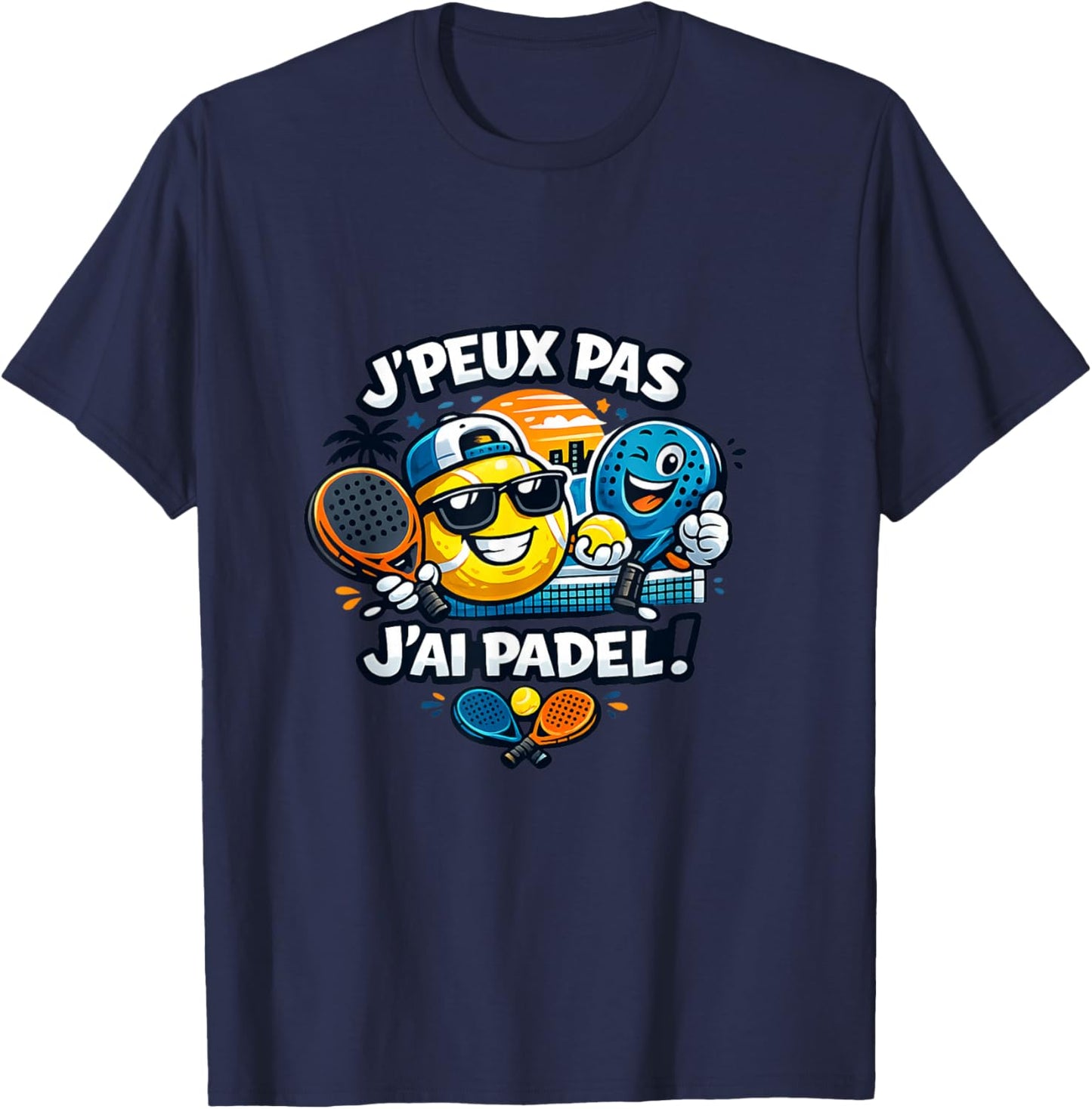 J'peuX Pas J'Ai Padel T-Shirt - T-Shirt | Navy