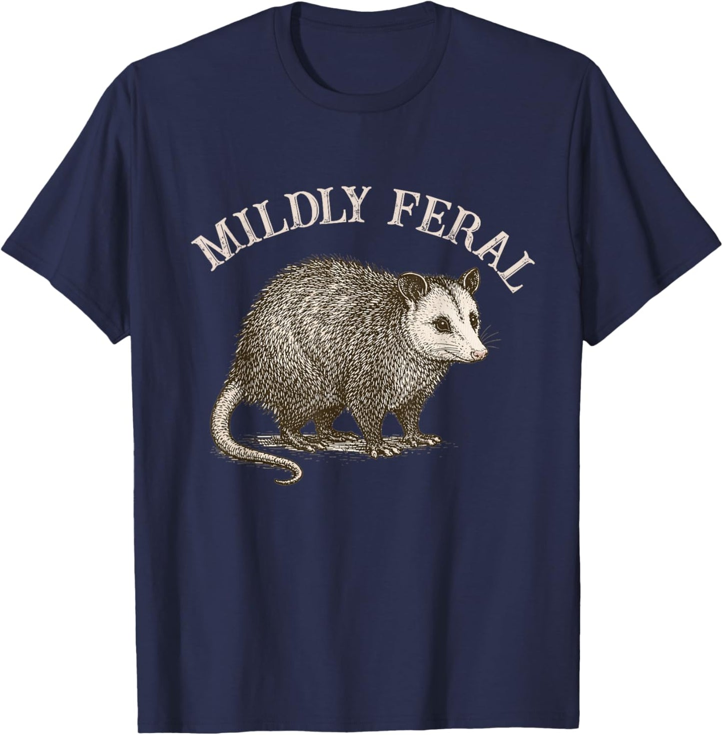 Trash Panda Feral Girl Women T-Shirt - T-Shirt | Navy