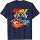 Uncle Of The Birthday Boy Race Car Birthday Party Racing T-Shirt - T-Shirt | Navy