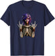 Goth Girl Emo Punk Skeleton T-Shirt - T-Shirt | Navy
