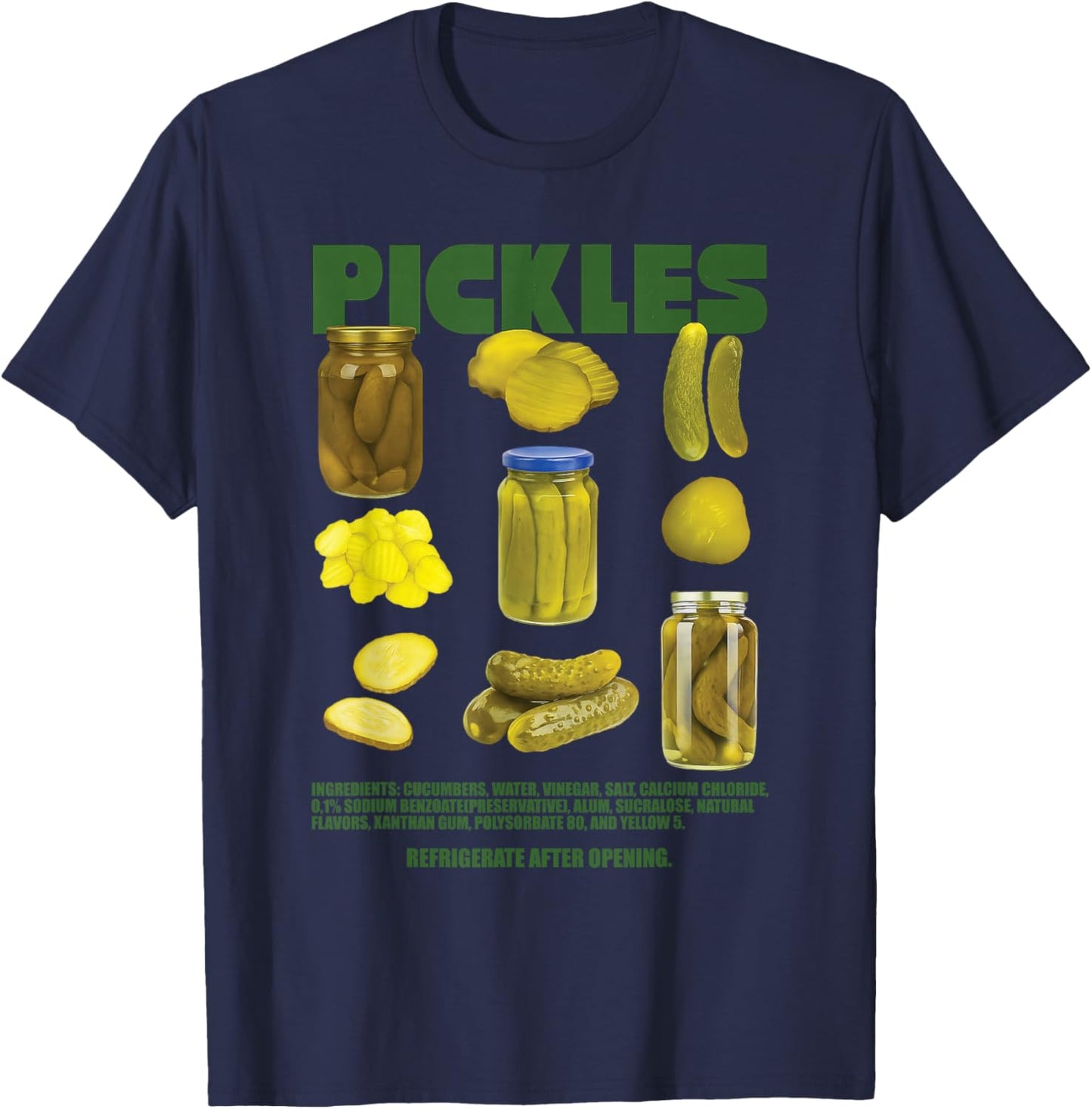 Essiggurken Pickles Meme Trendy Gewürzgurken T-Shirt - T-Shirt | Navy