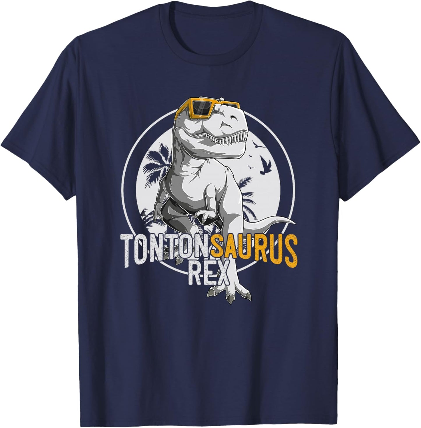 Tontonsaurus Rex Tonton Dinosaure Cadeau Oncle Haut de Gamme T-Shirt - T-Shirt | Navy