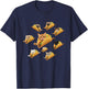 Cat Taco Lovers Cute Cat Taco Pattern Funny Food Pet Fan T-Shirt - T-Shirt | Navy