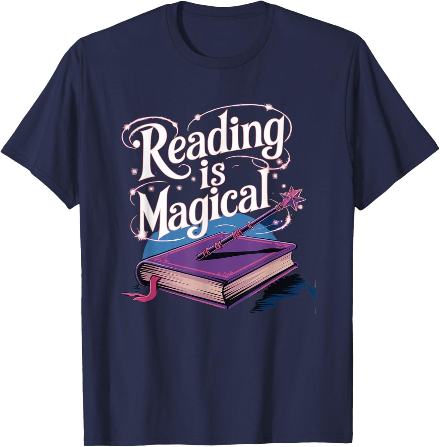 Reading Is Magical for Book Lovers T-Shirt - T-Shirt | Navy