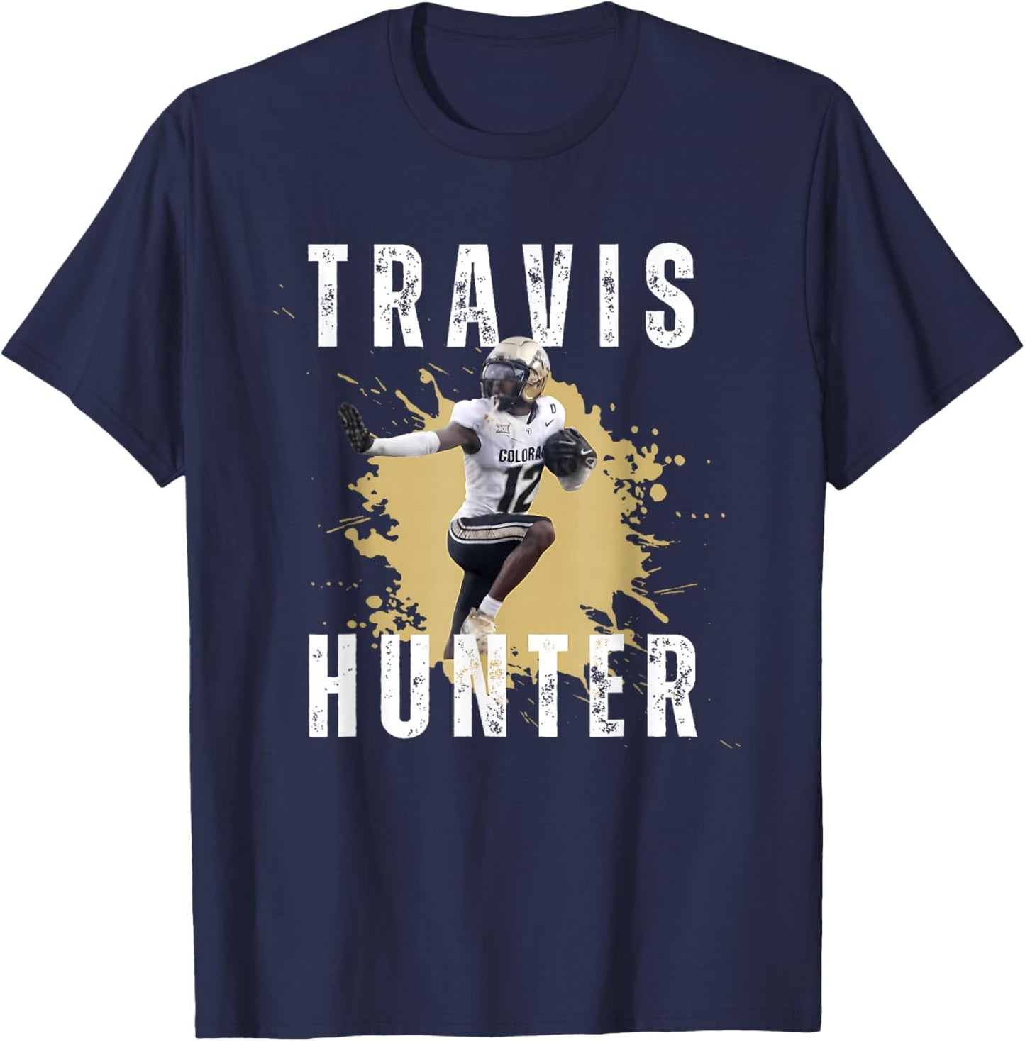 Travis Hunter Design 90s - Funny T-Shirt - T-Shirt | Navy
