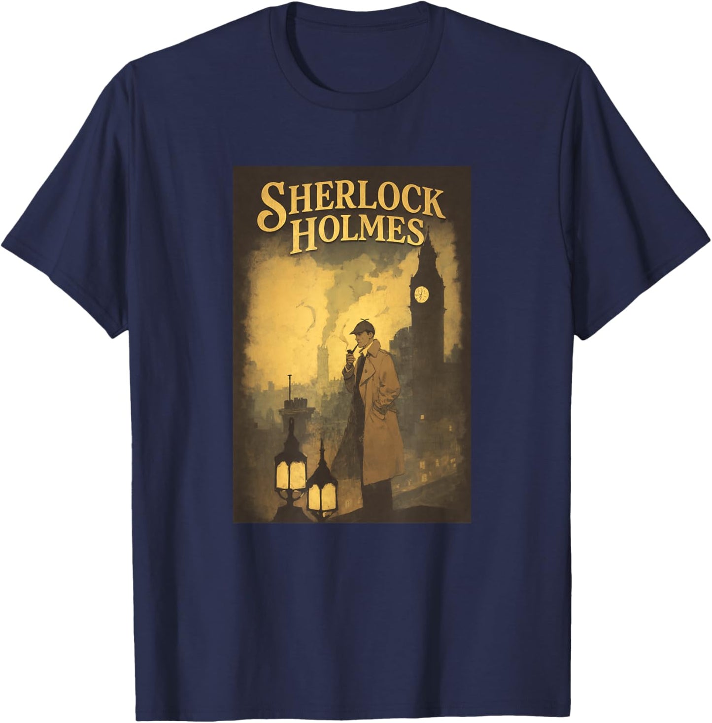 Sherlock Holmes T-Shirt - T-Shirt | Navy