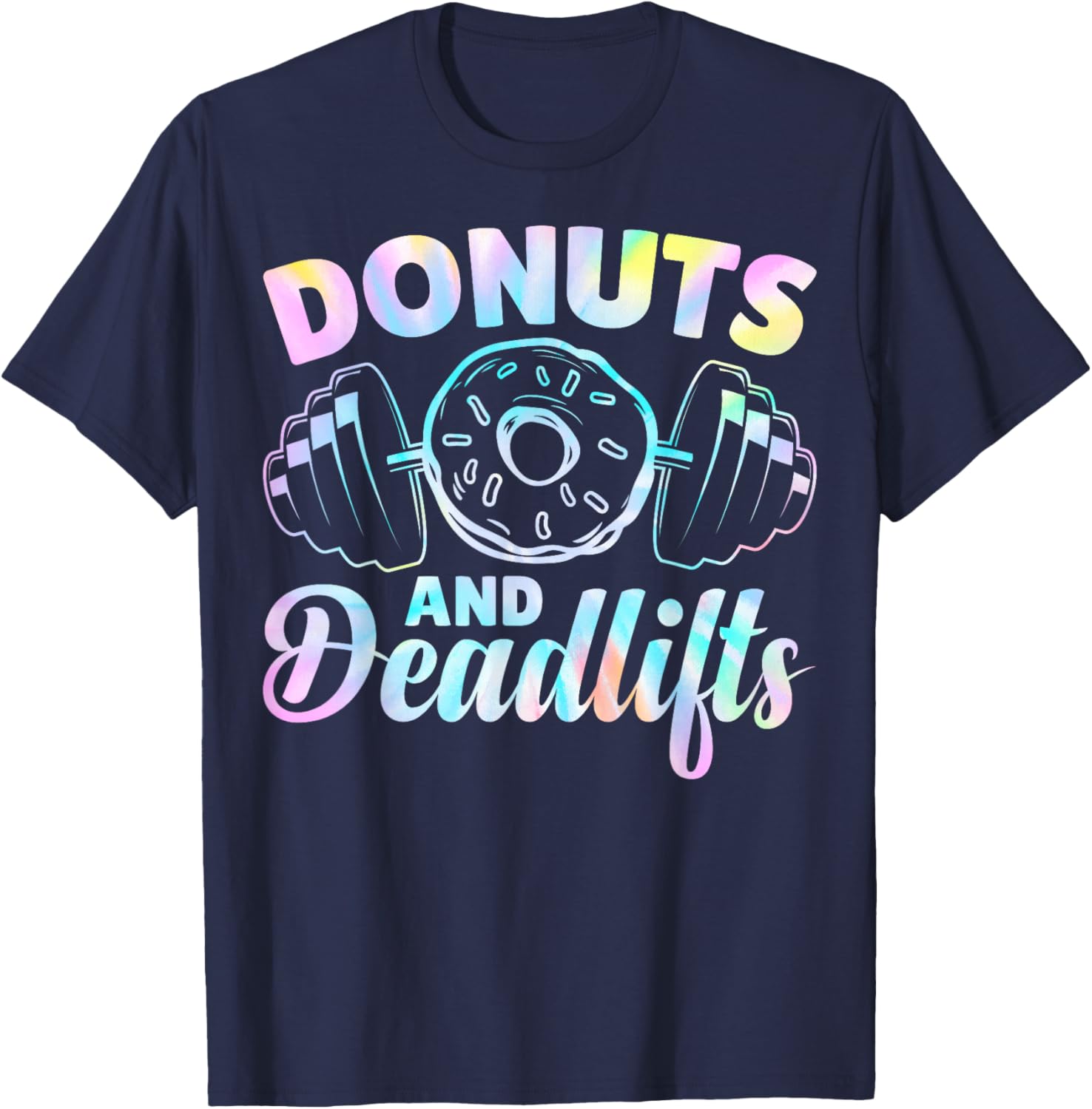 Donuts and Deadlifts T-Shirt - T-Shirt | Navy