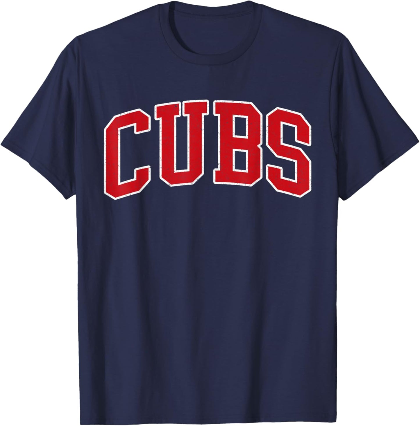 Vintage Cubs Name Retro Design Women and Kids T-Shirt - T-Shirt | Navy