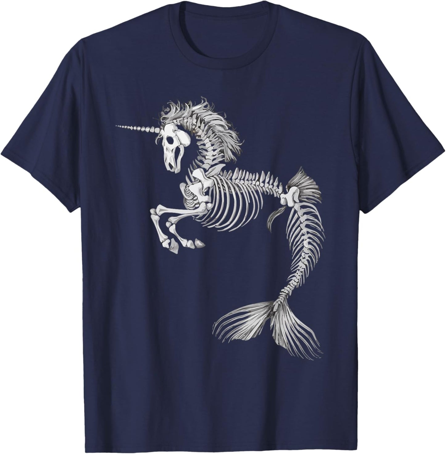 Zombie Mermaid Halloween Costume Spooky Trick Or Treat T-Shirt - T-Shirt | Navy