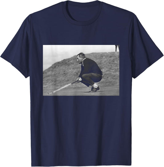 British Open Golf Arnold Palmer On The Putting Green 1965 T-Shirt - T-Shirt | Navy