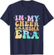 In My Cheer Grandma Era Cheerleading Football Mom Game Day T-Shirt - T-Shirt | Navy