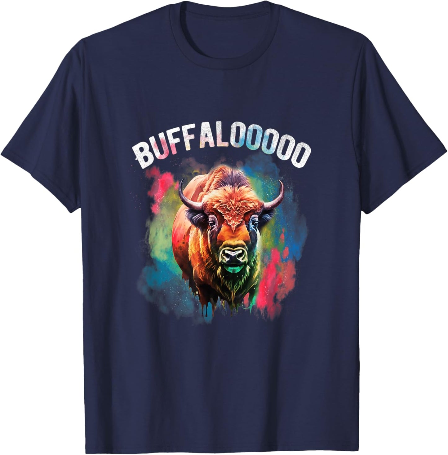 Lucky Buffalo Casino Slot Machine BUFFALOOOOO Gambling T-Shirt - T-Shirt | Navy