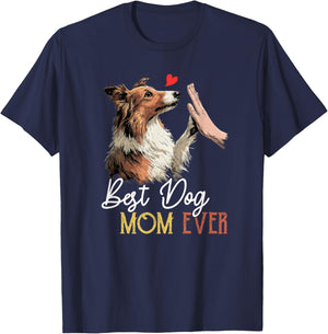 Meilleure Maman de Berger des Shetland de Tous Les Temps, fête des mères T-Shirt - T-Shirt | Navy