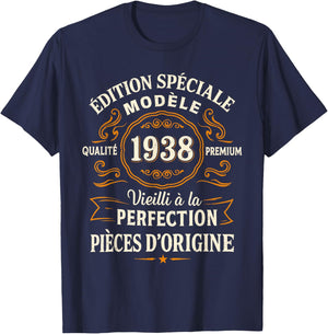 Cadeau Anniversaire 88 Ans Édition Spéciale 1938 Vintage T-Shirt - T-Shirt | Navy