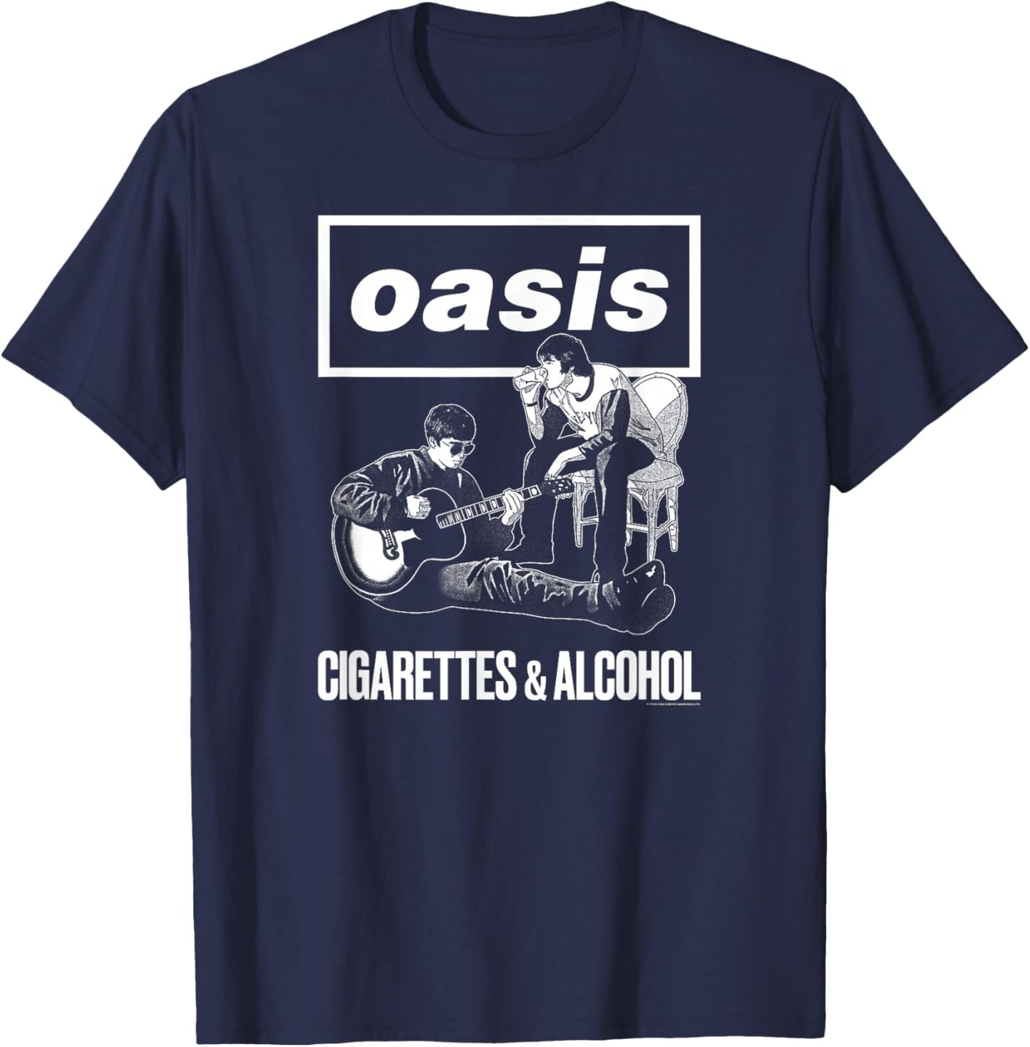 Oasis – Cigarettes and Alcohol T-Shirt - T-Shirt | Navy