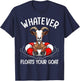 Cute Goat Design Women Kids Animal Farmer Goat Lover T-Shirt - T-Shirt | Navy